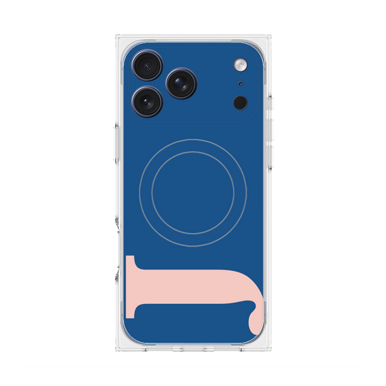 プレミアムスクエアケース with MagSafe［ オリジナル - initial color - J navy ］