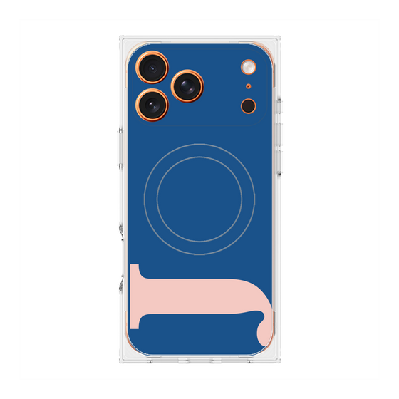 プレミアムスクエアケース with MagSafe［ オリジナル - initial color - J navy ］