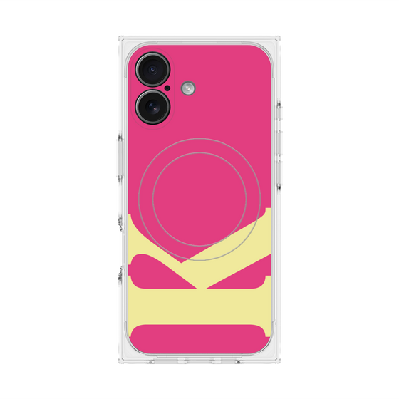 プレミアムスクエアケース with MagSafe［ オリジナル - initial color - K pink ］