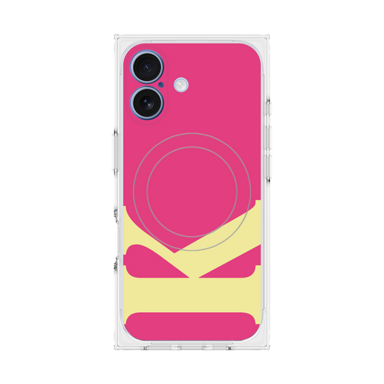 プレミアムスクエアケース with MagSafe［ オリジナル - initial color - K pink ］