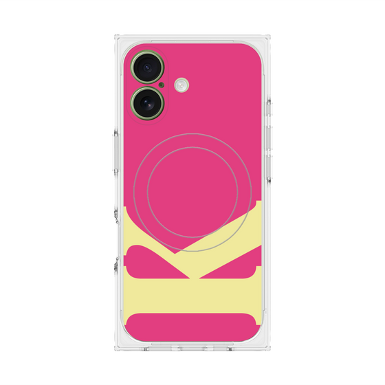 プレミアムスクエアケース with MagSafe［ オリジナル - initial color - K pink ］