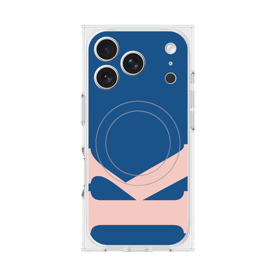 プレミアムスクエアケース with MagSafe［ オリジナル - initial color - K navy ］
