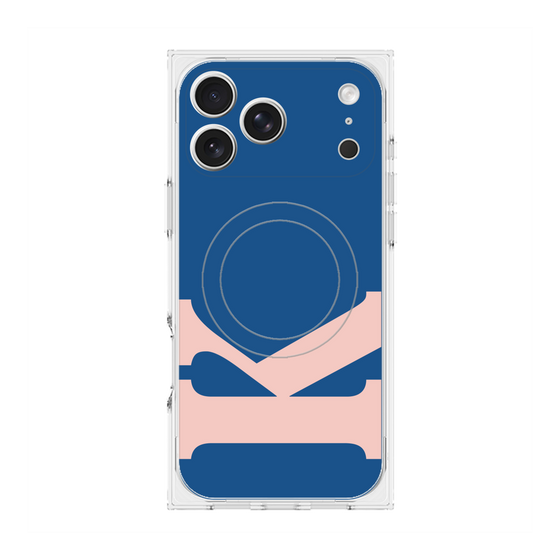 プレミアムスクエアケース with MagSafe［ オリジナル - initial color - K navy ］