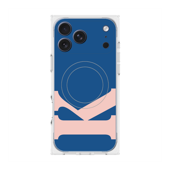プレミアムスクエアケース with MagSafe［ オリジナル - initial color - K navy ］