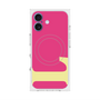 プレミアムスクエアケース with MagSafe［ オリジナル - initial color - L pink ］