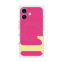 プレミアムスクエアケース with MagSafe［ オリジナル - initial color - L pink ］