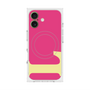 プレミアムスクエアケース with MagSafe［ オリジナル - initial color - L pink ］