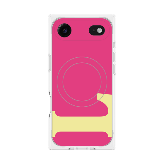 プレミアムスクエアケース with MagSafe［ オリジナル - initial color - L pink ］