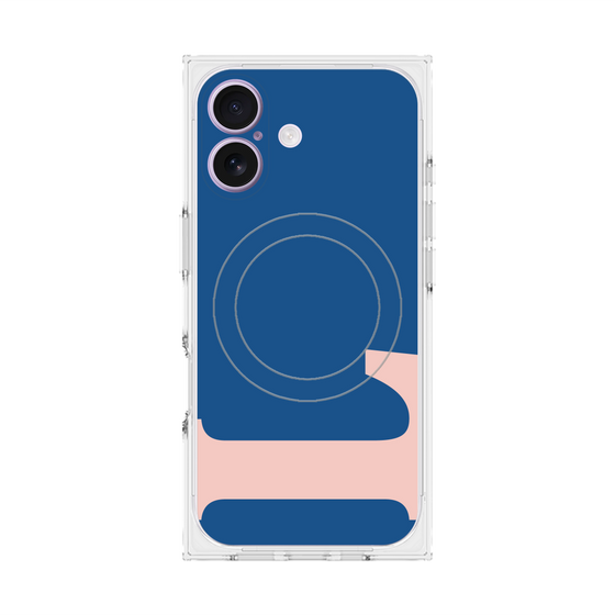 プレミアムスクエアケース with MagSafe［ オリジナル - initial color - L navy ］