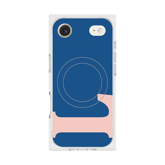 プレミアムスクエアケース with MagSafe［ オリジナル - initial color - L navy ］