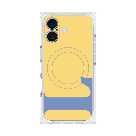 プレミアムスクエアケース with MagSafe［ オリジナル - initial color - L yellow ］