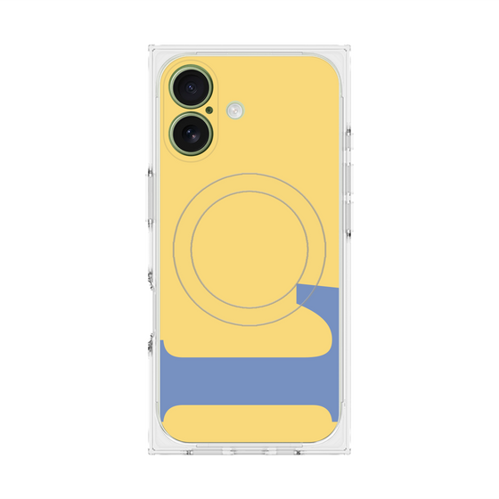 プレミアムスクエアケース with MagSafe［ オリジナル - initial color - L yellow ］