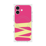 プレミアムスクエアケース with MagSafe［ オリジナル - initial color - M pink ］