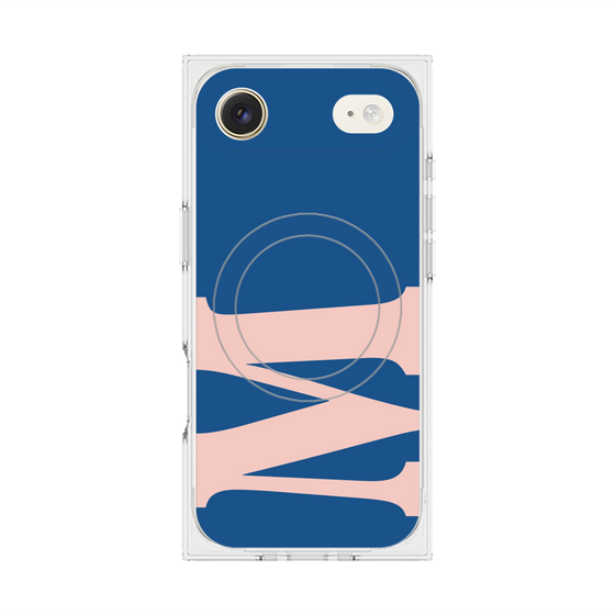 プレミアムスクエアケース with MagSafe［ オリジナル - initial color - M navy ］