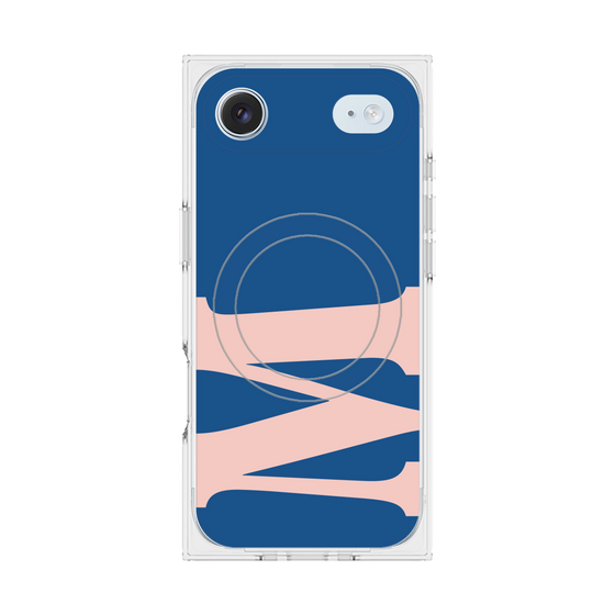 プレミアムスクエアケース with MagSafe［ オリジナル - initial color - M navy ］