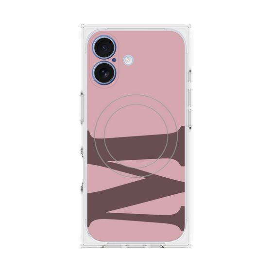 プレミアムスクエアケース with MagSafe［ オリジナル - initial color - M dusty pink ］