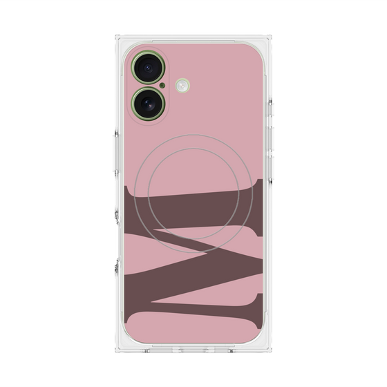 プレミアムスクエアケース with MagSafe［ オリジナル - initial color - M dusty pink ］