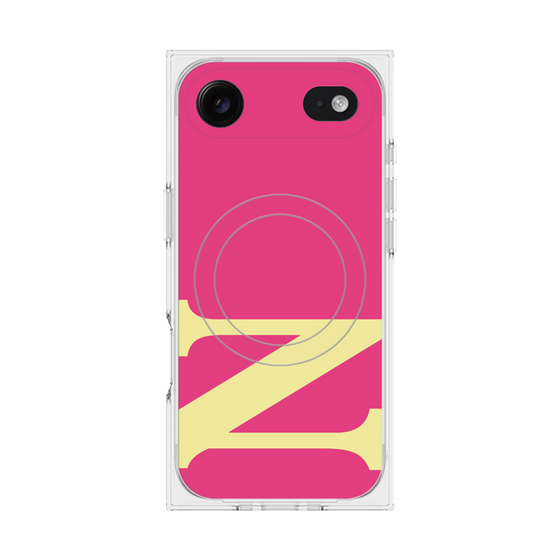 プレミアムスクエアケース with MagSafe［ オリジナル - initial color - N pink ］