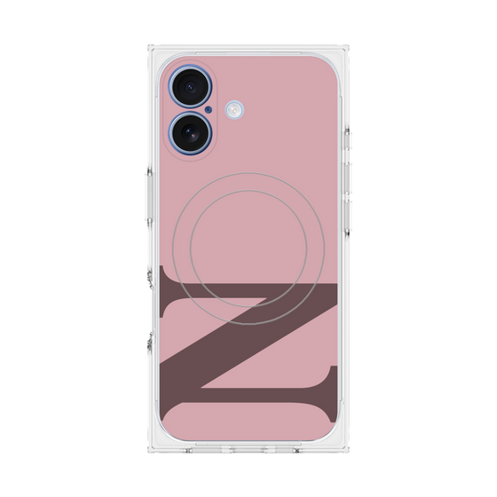 プレミアムスクエアケース with MagSafe［ オリジナル - initial color - N dusty pink ］