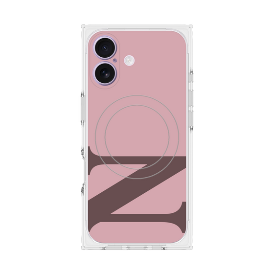 プレミアムスクエアケース with MagSafe［ オリジナル - initial color - N dusty pink ］