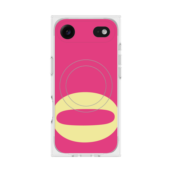 プレミアムスクエアケース with MagSafe［ オリジナル - initial color - O pink ］