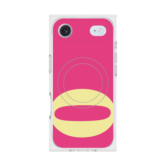 プレミアムスクエアケース with MagSafe［ オリジナル - initial color - O pink ］
