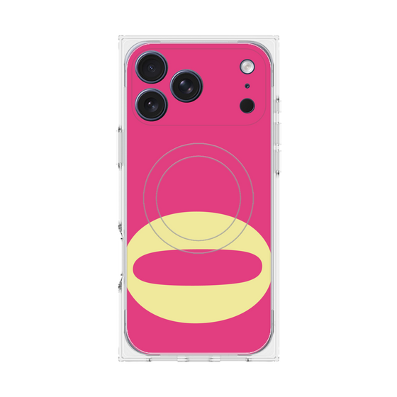 プレミアムスクエアケース with MagSafe［ オリジナル - initial color - O pink ］