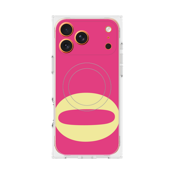 プレミアムスクエアケース with MagSafe［ オリジナル - initial color - O pink ］