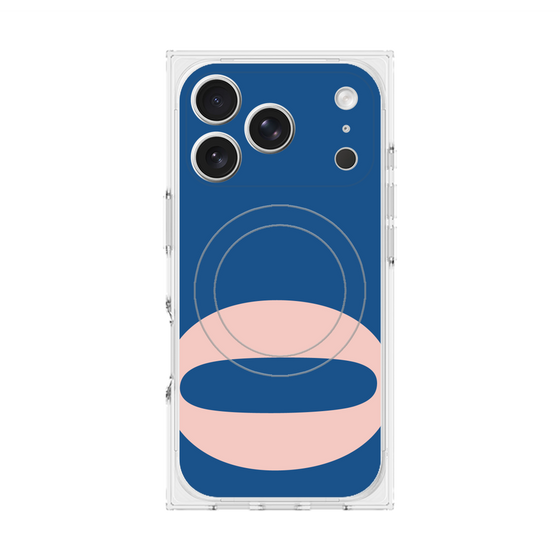プレミアムスクエアケース with MagSafe［ オリジナル - initial color - O navy ］