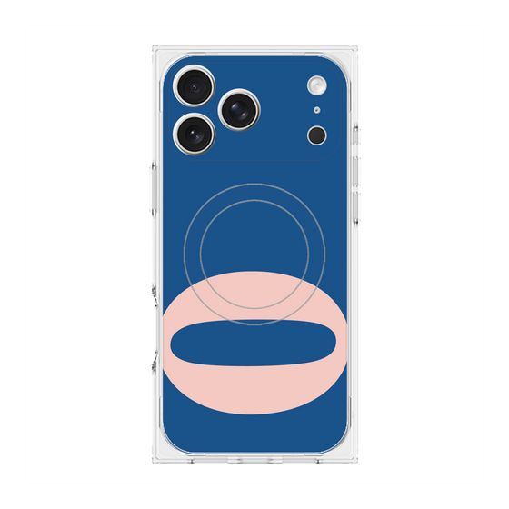 プレミアムスクエアケース with MagSafe［ オリジナル - initial color - O navy ］
