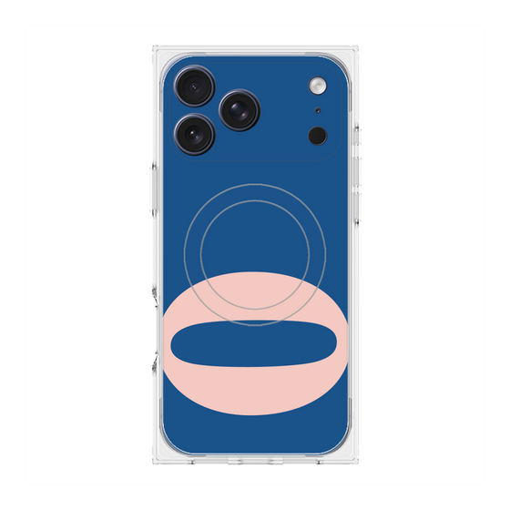 プレミアムスクエアケース with MagSafe［ オリジナル - initial color - O navy ］