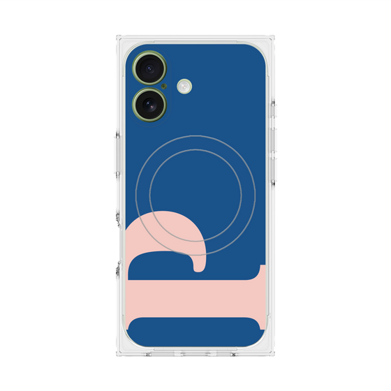 プレミアムスクエアケース with MagSafe［ オリジナル - initial color - P navy ］