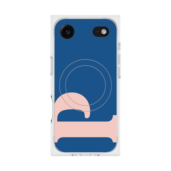 プレミアムスクエアケース with MagSafe［ オリジナル - initial color - P navy ］