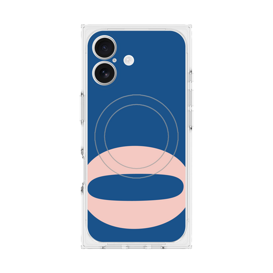 プレミアムスクエアケース with MagSafe［ オリジナル - initial color - Q navy ］