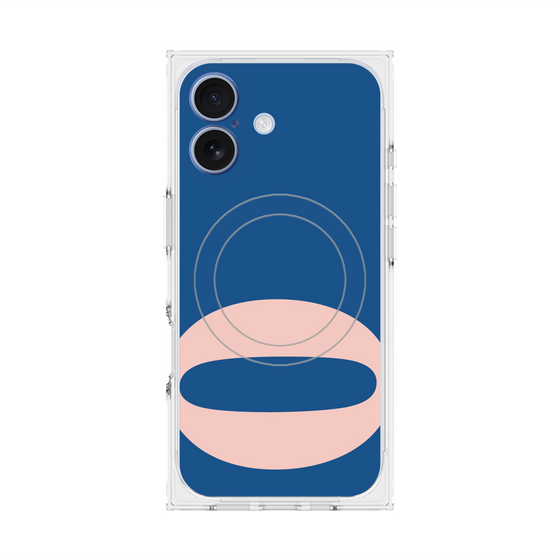 プレミアムスクエアケース with MagSafe［ オリジナル - initial color - Q navy ］