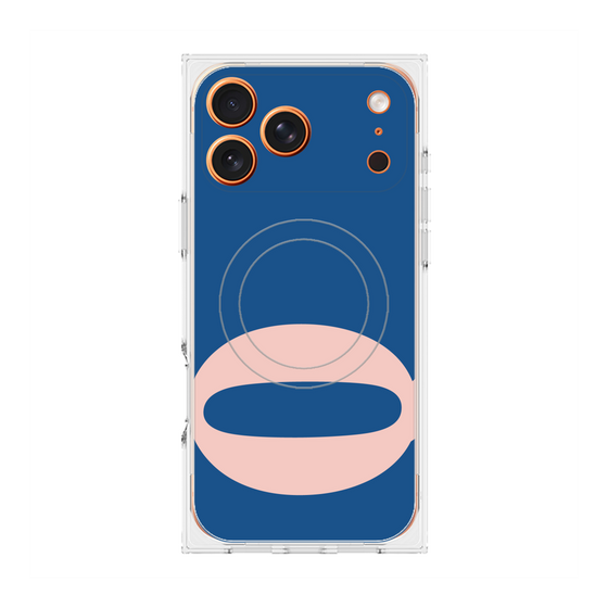 プレミアムスクエアケース with MagSafe［ オリジナル - initial color - Q navy ］