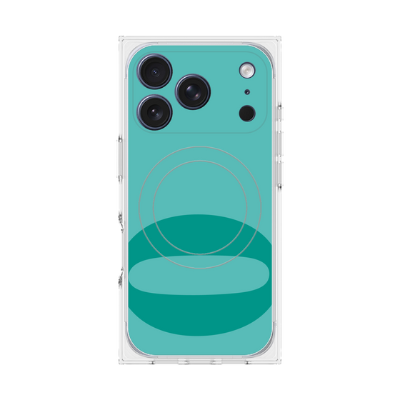プレミアムスクエアケース with MagSafe［ オリジナル - initial color - Q light green ］
