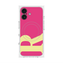 プレミアムスクエアケース with MagSafe［ オリジナル - initial color - R pink ］