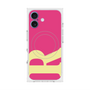 プレミアムスクエアケース with MagSafe［ オリジナル - initial color - R pink ］