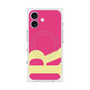 プレミアムスクエアケース with MagSafe［ オリジナル - initial color - R pink ］