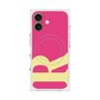 プレミアムスクエアケース with MagSafe［ オリジナル - initial color - R pink ］
