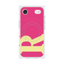 プレミアムスクエアケース with MagSafe［ オリジナル - initial color - R pink ］