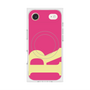 プレミアムスクエアケース with MagSafe［ オリジナル - initial color - R pink ］