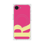 プレミアムスクエアケース with MagSafe［ オリジナル - initial color - R pink ］