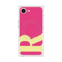 プレミアムスクエアケース with MagSafe［ オリジナル - initial color - R pink ］
