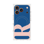 プレミアムスクエアケース with MagSafe［ オリジナル - initial color - R navy ］