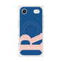 プレミアムスクエアケース with MagSafe［ オリジナル - initial color - R navy ］