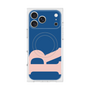 プレミアムスクエアケース with MagSafe［ オリジナル - initial color - R navy ］