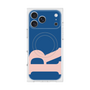 プレミアムスクエアケース with MagSafe［ オリジナル - initial color - R navy ］