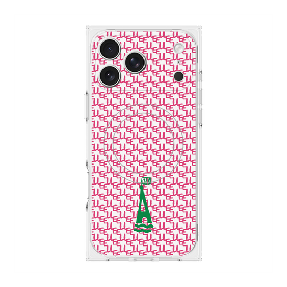 プレミアムスクエアケース with MagSafe［ ELLE - ロゴモノグラム ］